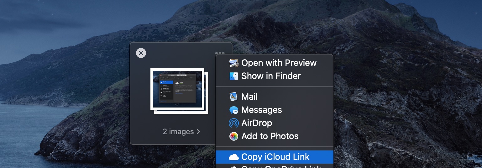 Create Shareable Link with iCloud